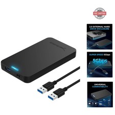 2.5 Inch SATA to USB 3.0 Tool Free External Hard Drive Enclosure