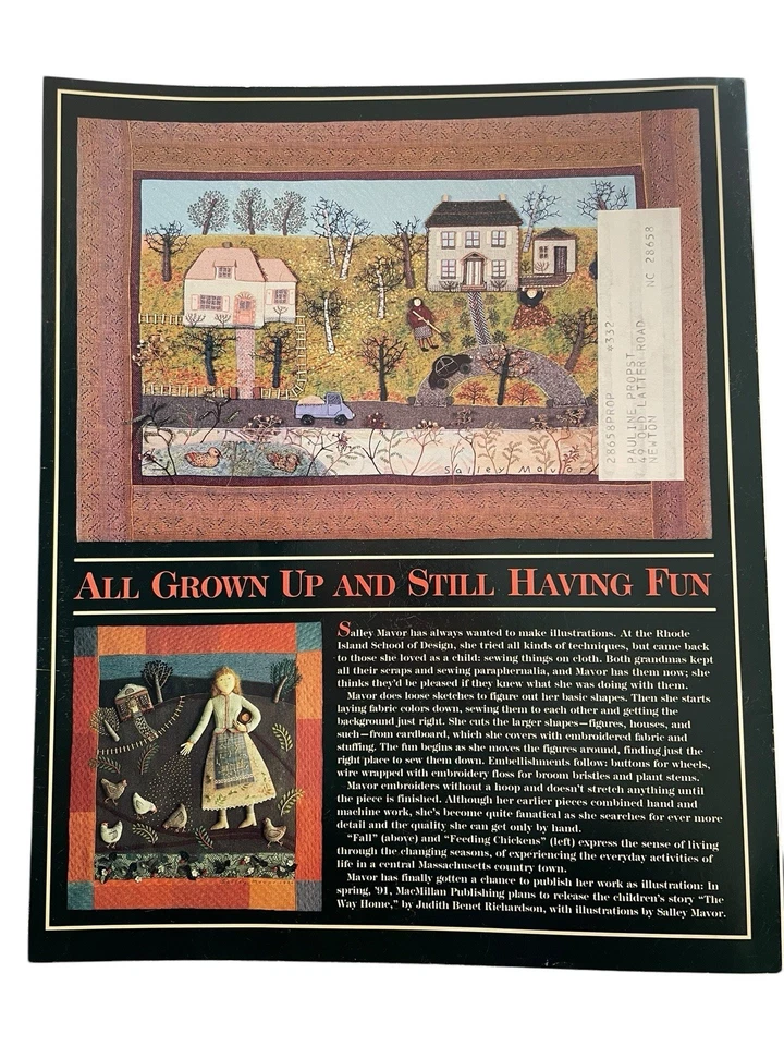 VTG. Threads Magazine Dec 1990 Embroidery Czech Apron Knitting Sewing Needlework - Image 2 of 4