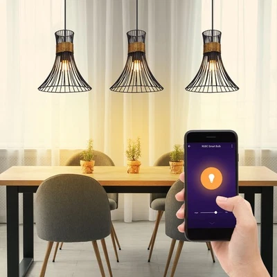 Smart RGB LED Decken Pendel Leuchte ALEXA App Wohn Zimmer Hänge Lampe DIMMBAR - Bild 1 von 4