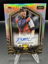 2026 Topps Finest- Brian McCann On Card Auto /50. Braves, Rookie Cup Anniversary. rookie card picture