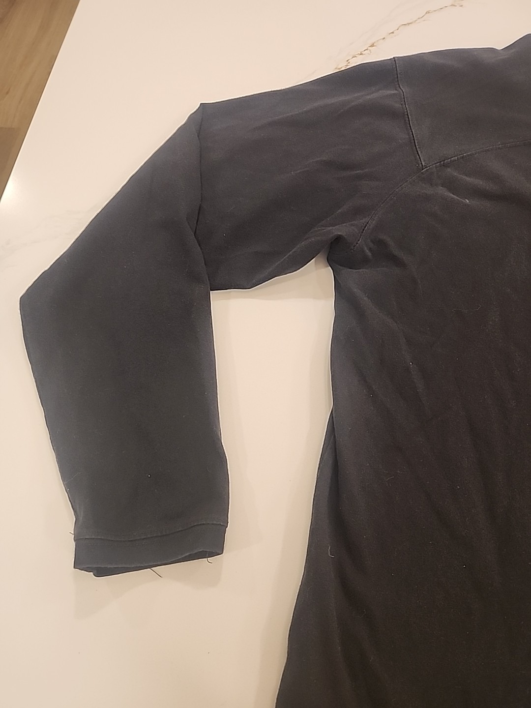 The North Face Men Small Solid Black 100% Cotton … - image 13