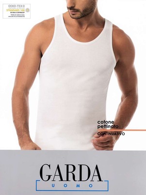 Canottiera Enrico Coveri Uomo – Cotone Pettinato Calibrato – Spalla Larga Art. ET1102 EXT