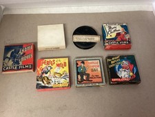 7 Vintage 16 MM Film Lot Chaplin, Christmas, Western Masked Rider