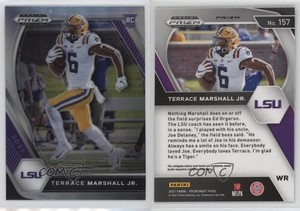 2021 Panini Prizm Draft Picks Silver Prizm Terrace Marshall Jr #157 Rookie RC