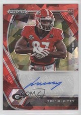 2021 Panini Prizm Draft Picks Red Ice Tre' McKitty #DPA-TRE Auto 0c6