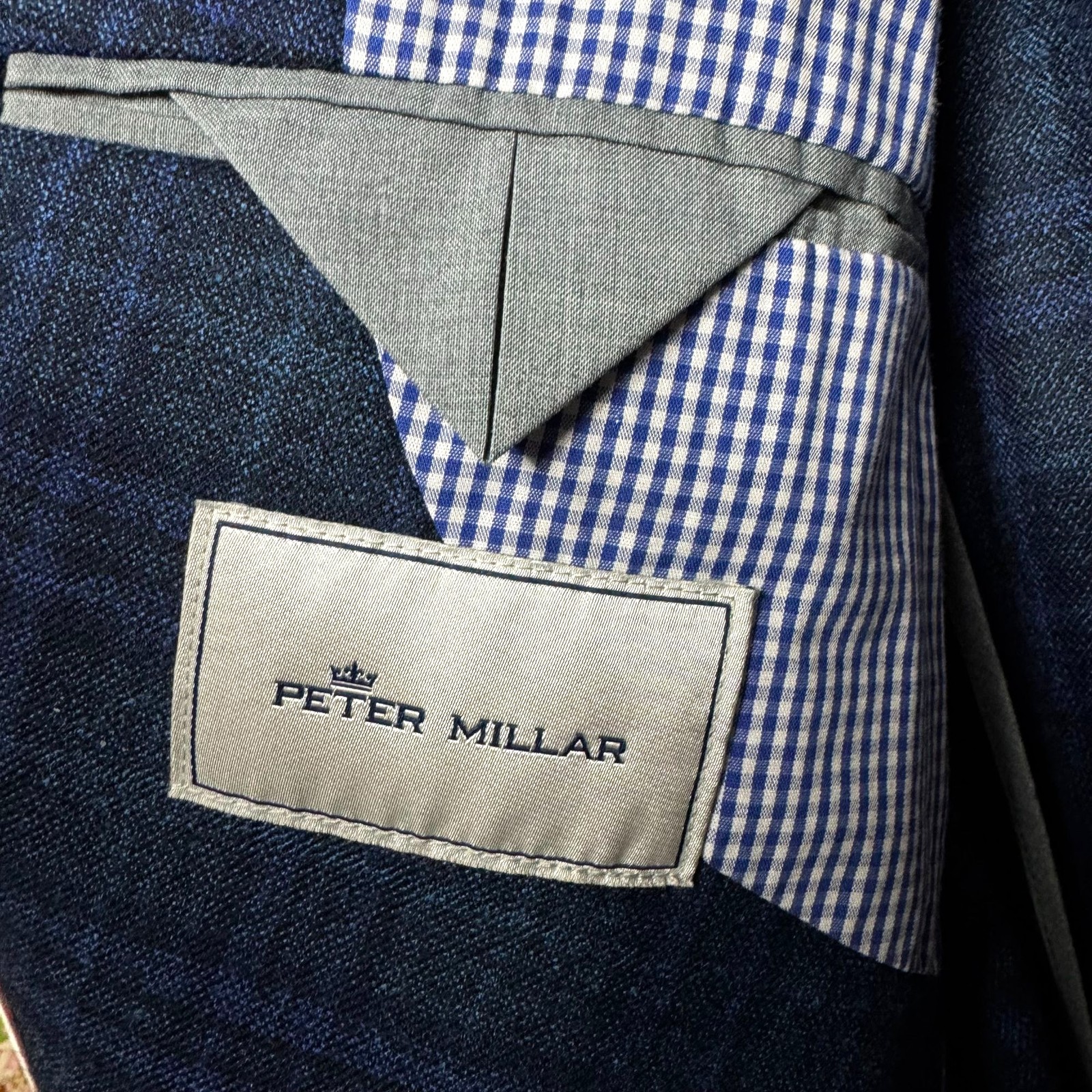 Peter Millar Blue Windowpane Soft Jacket Sport Co… - image 8