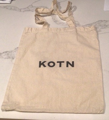 KOTN Signature Cotton Canvas Tote Shopping  Bag