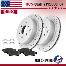 Rear Disc Brake Rotors Ceramic Pads For Nissan Frontier Xterra Equator 2005-2015