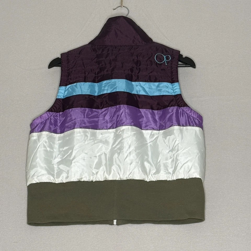 Chaleco OP Ocean Pacific Niñas Talla XL (15/17) Cremallera Completa Chaleco Bolsillos Frontales Ciruela Foto 2 de 4