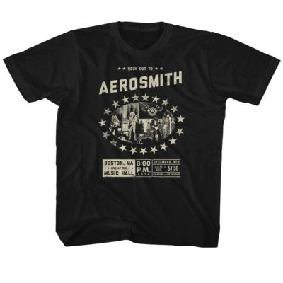 Kids Aerosmith Boston Music Hall Music Shirt