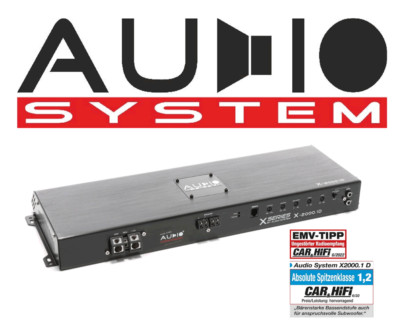 Audio System X-2000.1D 1 Kanal digitaler Hochleistungs-Verstärker 1x800 Watt RMS