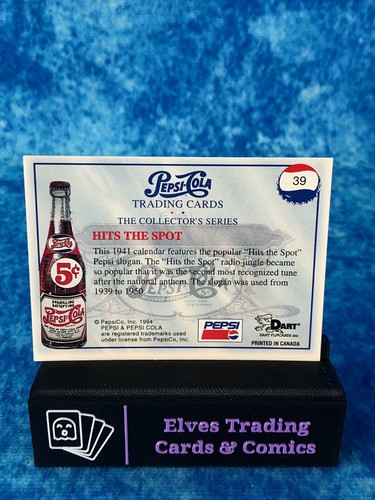 Pepsi-Cola: The Collector's Series 1 SINGLE Non-Sport Trading Card by Dart 1994 - Picture 78 of 196