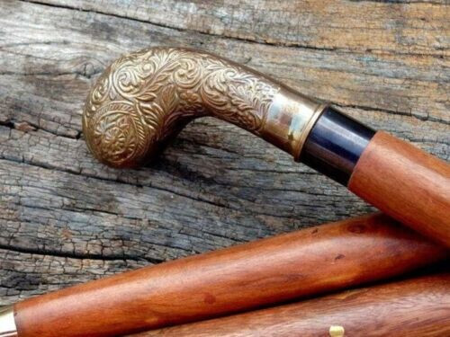 Nautical Solid Brass Golf Head Handle Antique Tre… - image 7