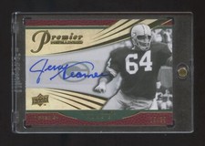 2008 UD PREMIER JERRY KRAMER AUTOGRAPH #ED 15/25 GOLD PACKERS LEGEND HOF   RARE 
