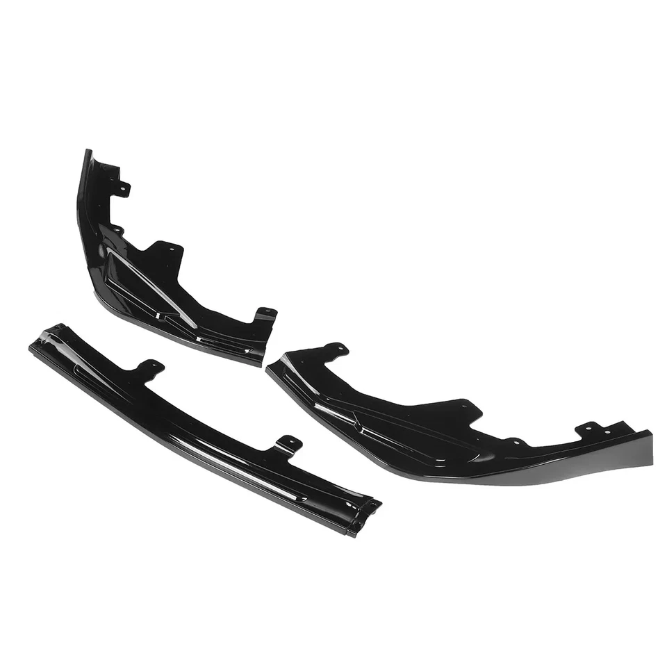 Divisores de labios de parachoques delantero negro brillante para Lexus GS350 GS450h F Sport 2016-2020 Foto 3 de 4