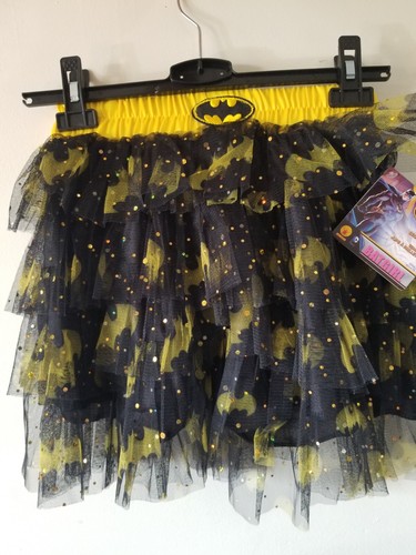 Batgirl Tutu Skirt Batman Superhero Fancy Dress Up Halloween Costume Accessory - 第 4/7 張圖片