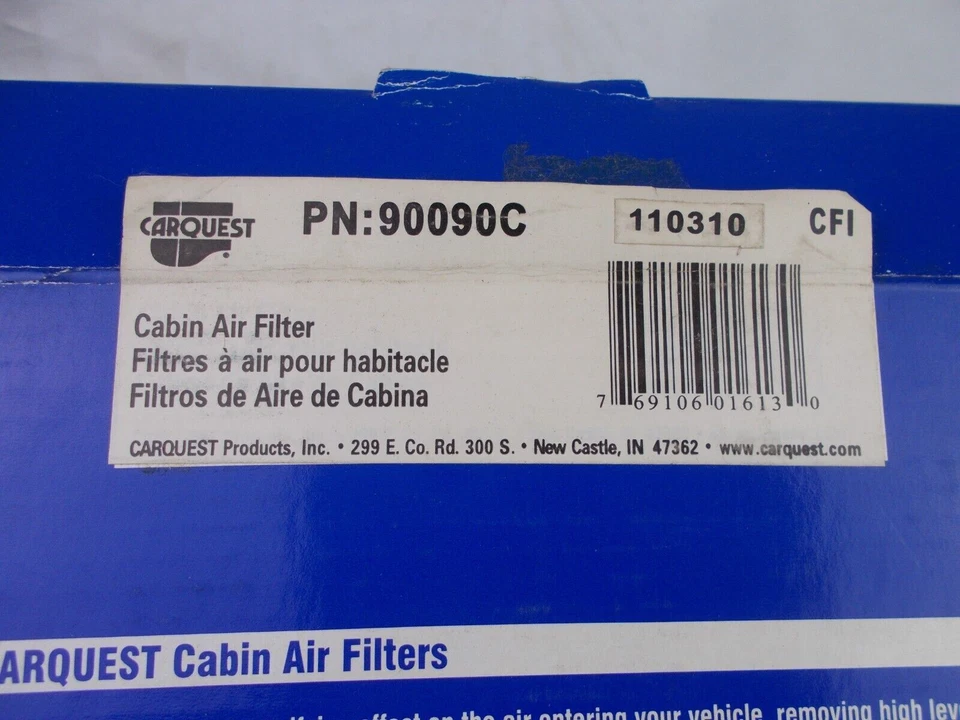 Filtro de ar de cabine CARQUEST 90010C serve; Audi A4 A6 S4 S6 - Imagem 4 de 4