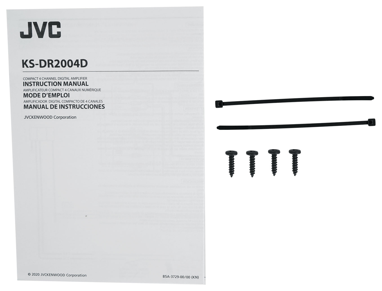 JVC KS-DR2004D 600 Вт 4-канальный усилитель для квадроцикловUTV 4 65-дюймовые колонки Rollbar Tower