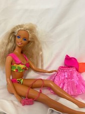 VTG Hawaiian Fun 1990 2 Piece Bikini Hula Skirt Camera  Extra Top 1966 Barbie