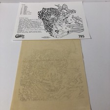 Paint By Number Cheetah Fabric 785 with Instructions by Cameo 1982 VTG Craft