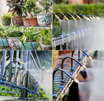 360° Curved Garden Automatic Irrigation System,Adjustable Nozzle,Water-Saving