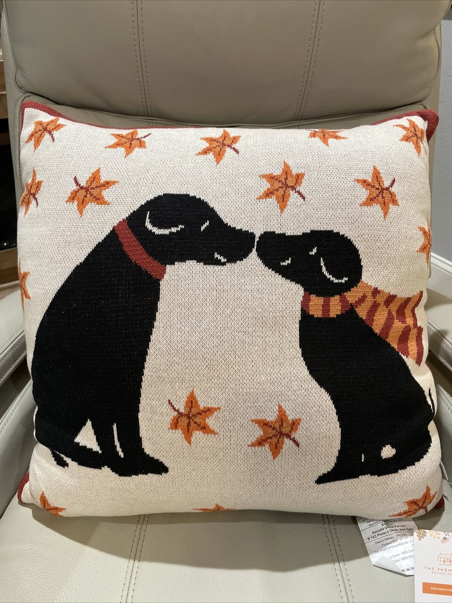 Black knit pillow cheap