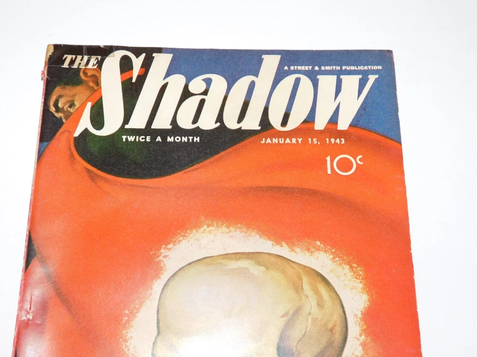 THE SHADOW 1943 Jan. 15th - DEATH'S MASQUERADE - RARE HTF PULP CLASSIC COVER ART - Image 3 of 4