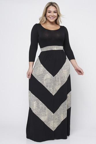 Gold Metallic Maxi Dress 1X Tall 