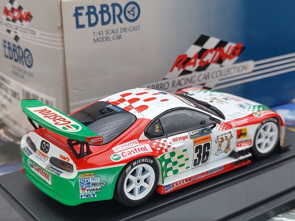 ミニカー EBBRO JGTC 2000 CASTROL TOM'S SUPRA #36 1/43 Ebbro Tokuhon Tom's Toyota Supra JGTC 2002 car #36 #346
