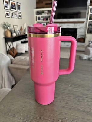 Just Released! Stanley x Starbucks 40oz Berry Pink Glitter Tumbler |  In-Hand | eBay
