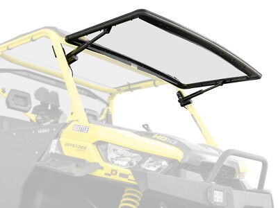 SuperATV Powered Flip Windshield for Can-Am Defender (2017+)