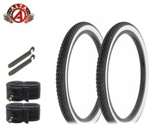 2 Alta Performance BICYCLE DIAMOND TIRES 20 x 1.75 WHITEWALL W/Tubes & LEVERS.