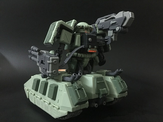 MK model MG 1/100 MS-06V ZAKU TANK with LED green color 283725224398