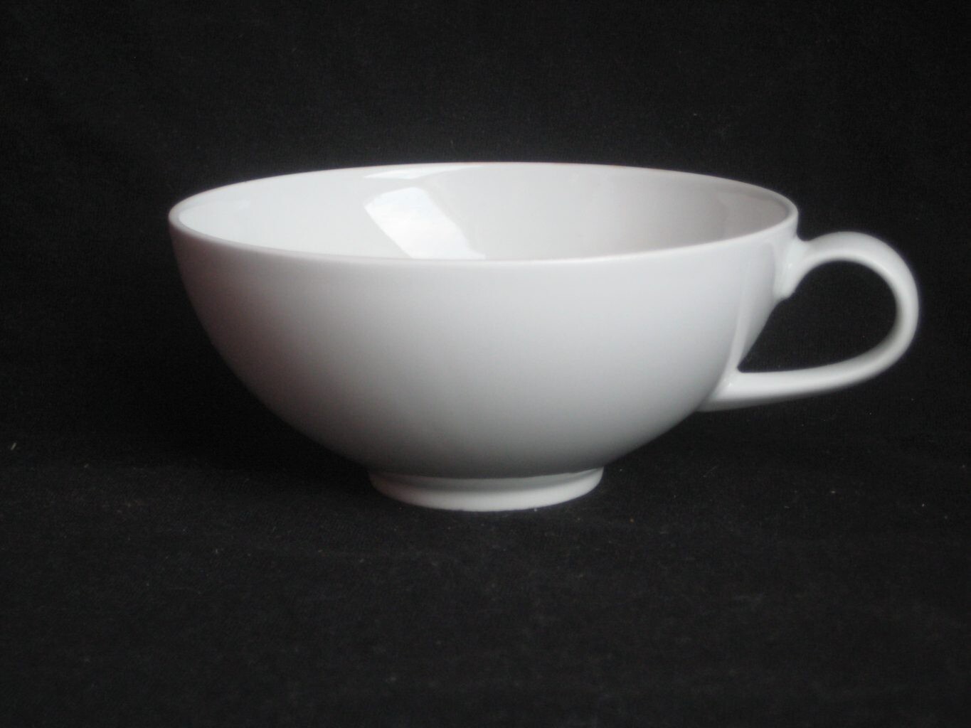 Bauscher NOBLE CHINA Tasse Teetasse 1tlg. uni weiß RAR + TOP