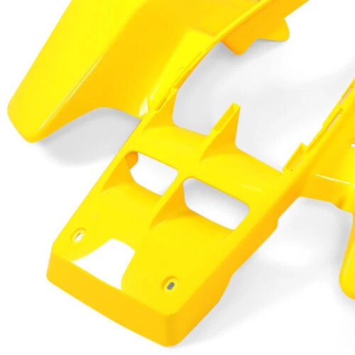 Para Yamaha Banshee 350 YFZ350 1987-2006 guardabarros delantero + trasero carrocería de plástico (amarillo) Foto 4 de 4