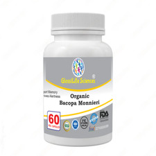 Bacopa Monnieri Extract Capsules, Standardized to 50 Bacosides for memory