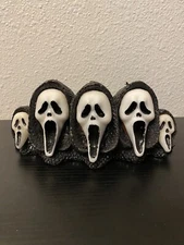Rare & VTG 1997 SCREAM Movie Ghost Face Wax Candle Horror Halloween Decorate