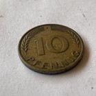 10 PFENNIG 1950 F WEST & UNIFIED GERMANY Coin — photo 4
