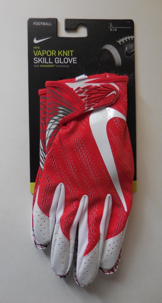 Nike Vapor Knit Skill Football Gloves Men University Red/White