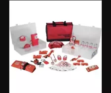 *NEW* MASTER LOCK 1458VE410 Portable Kit Filled Elec/Valve Missing (2) 410RED