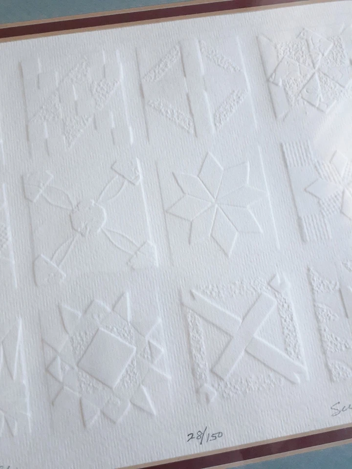 Susan Morrison estampado en relieve "Bible Quilt", 11,5 por 13 pulgadas Foto 4 de 4