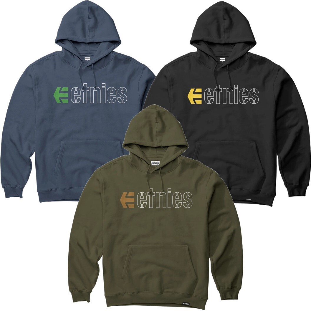 Etnies Basic Icon Hoodie Uomo Felpa con Cappuccio Nero M 80% Cotone, 20% Poliestere Regular Etnies Basic Icon Hoodie Uomo Felpa con Cappuccio Nero M 80% Cotone, 20% Poliestere Regular