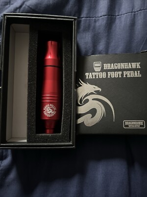 DragonHawk Tattoo Foot Pedal & Gun (Brand New) Only Used On Fake Practice Skin !