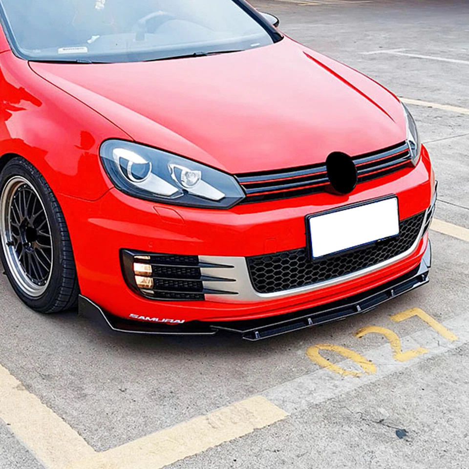 Add-on Universal Fit For Mitsubishi Outlander Sport 2011 2012 Front Lip Splitter - Image 4 of 4