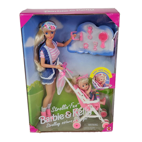 1995- Strollin' fun Barbie & Shelly - a photo on