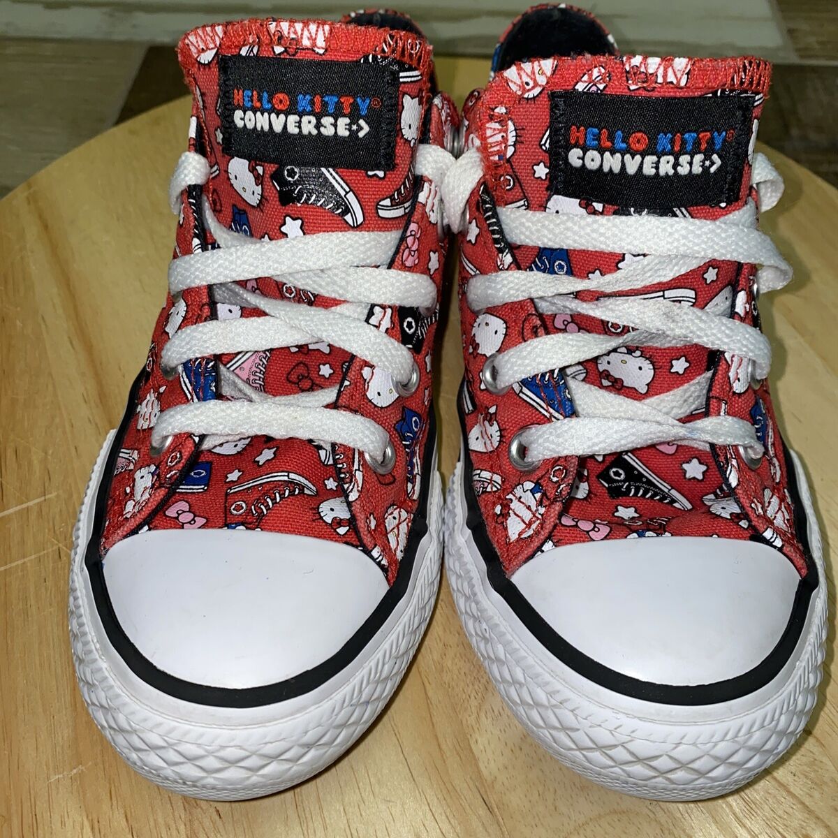 Converse x Hello Kitty Shoes Kids 1 US Red Chuck Taylor All Star Kidcore 363914F Converse x Hello Kitty Shoes Kids 1 US Red Chuck Taylor All Star Kidcore 363914F