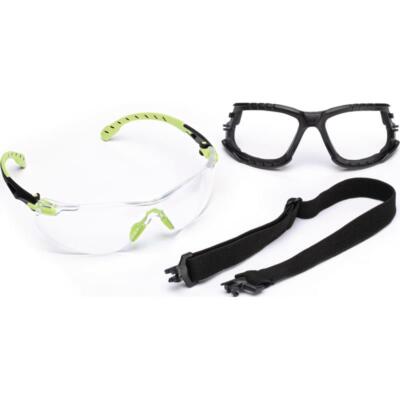 3M Schutzbrille Solus 1000-Set, EN 166, EN 170, EN 172, Bügel grün, Scheibe klar