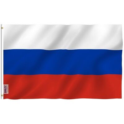 Anley Fly Breeze 3x5 Foot Russia Flag - Vivid Color and Fade proof - Canvas  Header and Double Stitched - Russian Federation National Flags Polyester