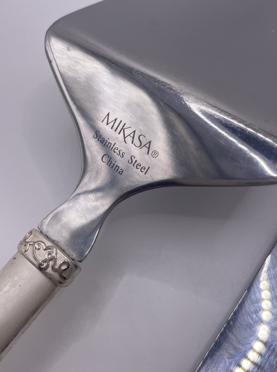 Mikasa Love Story Stainless Steel Wedding Cake Pie Server Set