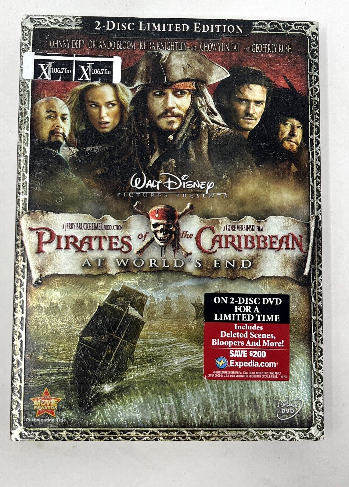  Pirates of the Caribbean: At World's End (Two-Disc Limited  Edition) : Johnny Depp, Orlando Bloom, Keira Knightley, Geoffrey Rush,  Jonathan Pryce, Bill Nighy, Gore Verbinski: Movies & TV